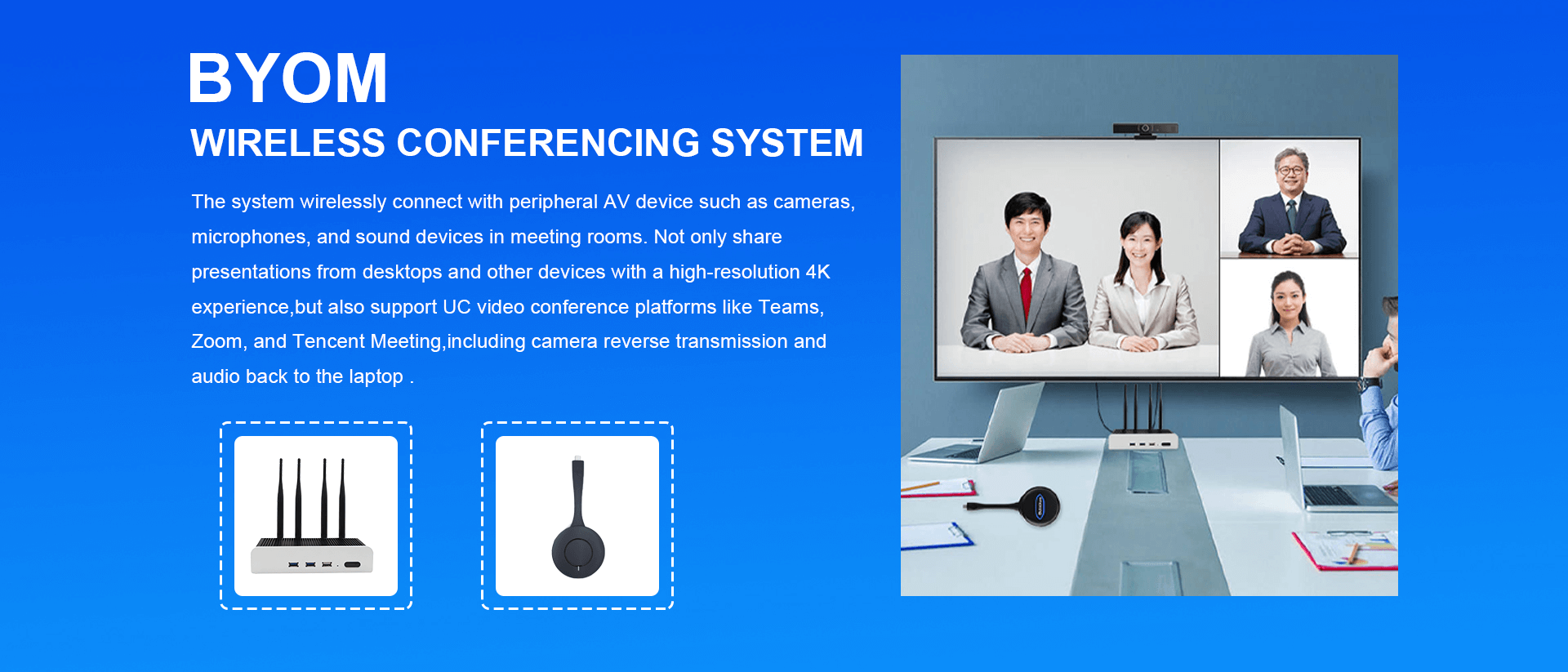 QuickShare BYOM Wireless Conference System Solution